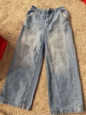 Bundle 3 for $12 Wide-Leg Light Blue Denim Jeans